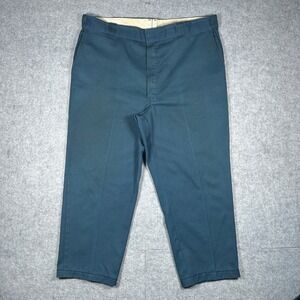 vintage Dickies chino Pants Mens 40x27 Teal Blue workwear baggy 80s skater